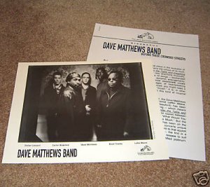 Dave Matthews Band DMB 8x10 Photo & packet - 1998
