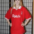 Liverpool LFC Owens Soccer Football Jersey - Carlsberg - Red - 18 2XL*