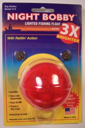 Night Bobby 158-R Lighted Fishing Float (Red, 1-3/4 Inch), Soft Plastic  Lures -  Canada