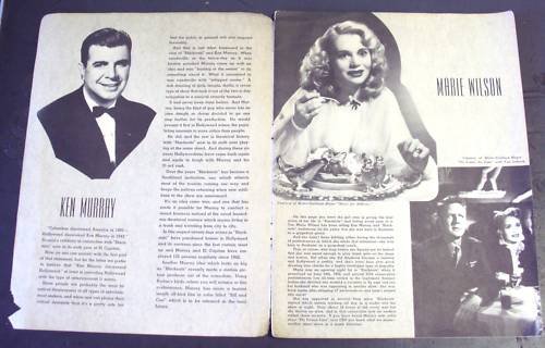 Marie Wilson Blackouts Of 1947 Ken Murray El Capitan