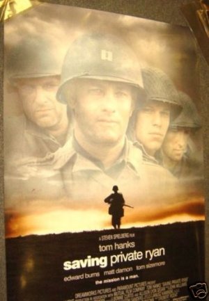 SAVING PRIVATE RYAN Poster TOM HANKS Matt Damon  WWII