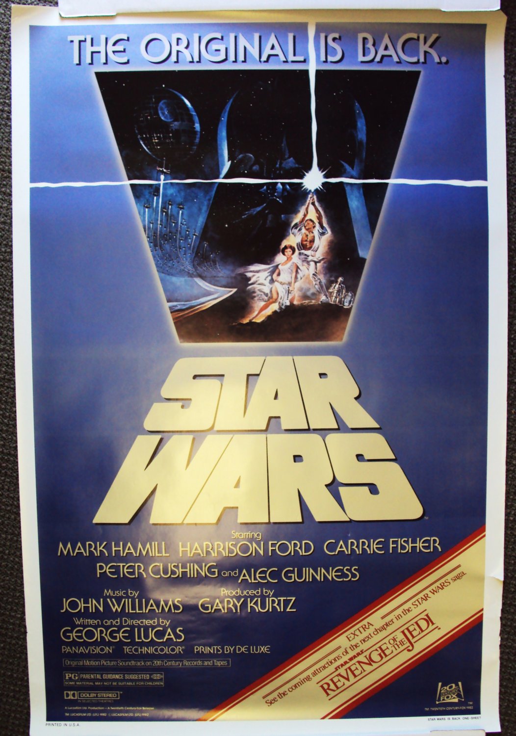 revenge of the jedi poster ebay