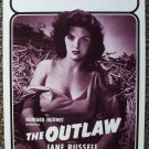 JANE RUSSELL The OUTLAW Original 70's College POSTER