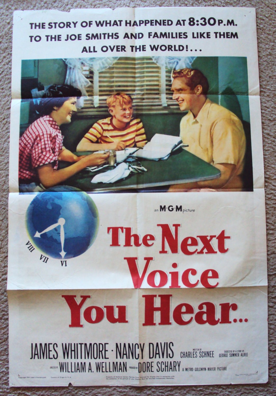 NANCY REGAN James Whitmore NEXT VOICE YOU HEAR Poster