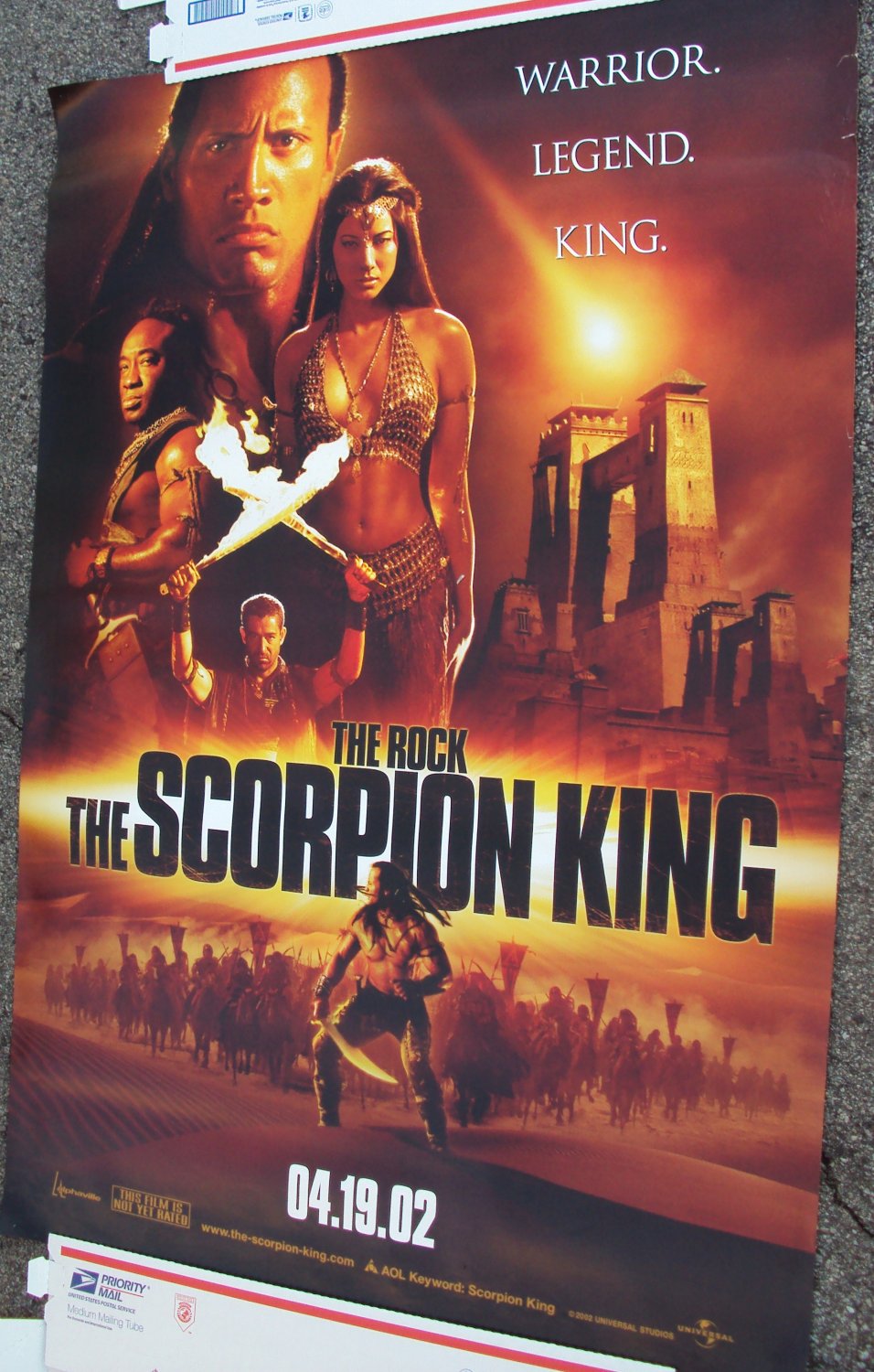 SCORPION KING The ROCK Mummy BUS STOP Light POSTER