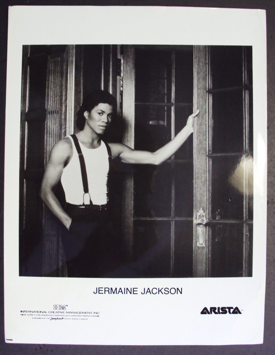 JERMAINE JACKSON Original ARISTA Photo JACKSON 5 Five