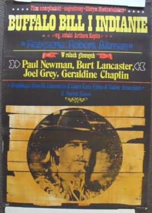 BUFFALO BILL Original POLISH Poster PAUL NEWMAN Western COWBOY Vintage!