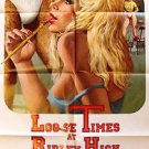 LOOSE TIMES AT RIDLEY HIGH Original POSTER Sexy Erotic Artwork Jock Strap