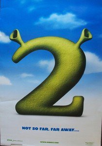 SHREK 2 Original ADVANCE Teaser Double Side POSTE…