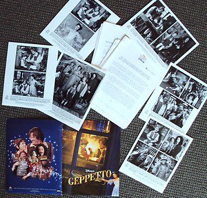 GEPPETTO Press Kit PINOCCHIO USHER RAYMOND Photo DISNEY Drew Carey ...