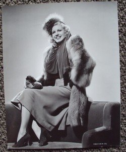 MARJORIE WOODWORTH Original Fashion in Fur HAL ROACH Photo PRESS SNIPE ...