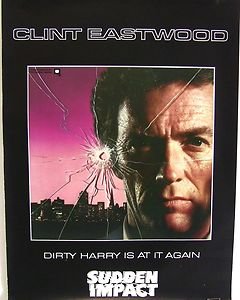 CLINT EASTWOOD Original DIRTY HARRY Promo SUDDEN IMPACT POSTER