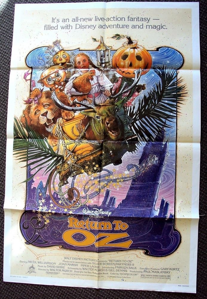 RETURN TO OZ 1-Sheet Movie POSTER Fairuza Balk DREW STRUZAN Wizard of ...