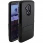Alcatel 7 (2018) Phone Case Tough Snap-on Rugged Kickstand Hybrid - Black/Black