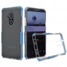 Alcatel Revvl 2 Plus (2018) Case Ultra Edge Sturdy Shockproof Bumper Transparent PC TPU - Clear/Blue