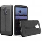 Alcatel Revvl 2 Plus (2018) Phone Case Leather Design Hybrid - Black