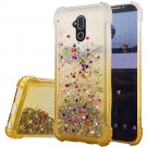 Alcatel Revvl 2 Plus (2018) Phone Case Liquid Quicksand with Glitter Two Tone Color Design TPU Gold