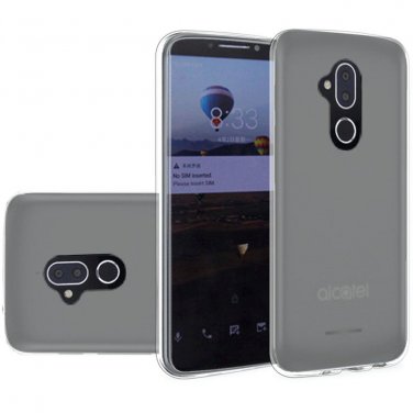 Alcatel 7 Folio Phone Case Crystal Clear TPU - Clear