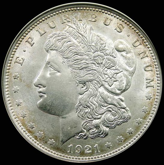 1921 MORGAN Silver Dollar Coin from Philadelphia Mint