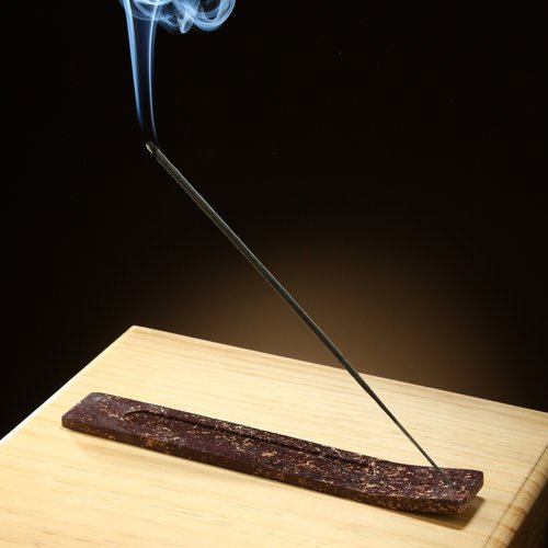 Elegant Expressions by Hosley Soapstone Incense Stick Holder Burner Ash