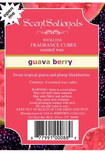 ScentSationals Guava Berry Home Fragrance Scented Wax Melt Cubes for Burners