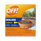 NEW Johnson OFF Mosquito Coil Refills 5 count Insect Repellent Last 4 Hours Each
