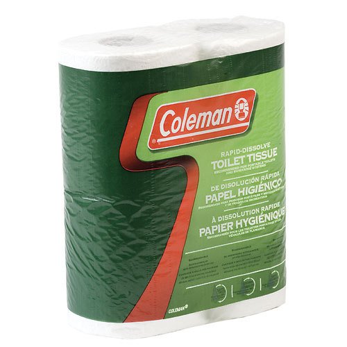 NEW Coleman Biodegradable Rapid Dissolve Toilet Tissue 4 Pack Camping Hiking