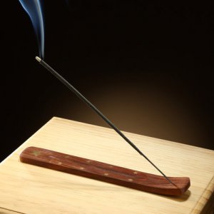 Elegant Expressions by Hosley Wood Star Incense Stick Holder Burner Ash Catcher