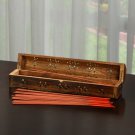 Elegant Expressions by Hosley Wood Box Incense Stick Storage Holder Burner