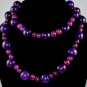 Handmade Purple Seeds Beaded Sassy Necklace