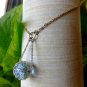 Blue Mesh Bead Necklace