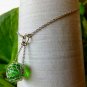 Green Mesh Bead Necklace