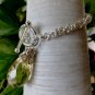 Chainmaille Byzantine Bracelet with Yellow Bead