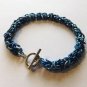 Varied Blue Byzantine Chainmaille
