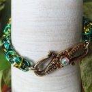 Varied Green Byzantine Chainmaille Bracelet