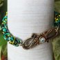 Varied Green Byzantine Chainmaille Bracelet