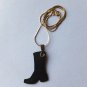 Laser Cut Rubber Boot with Brass Eyelet