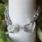 Silver Heart Byzantine Chainmaille