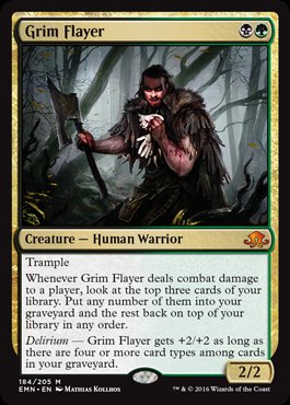 80% OFF - Magic The Gathering - Eldritch Moon - 184 - Grim Flayer