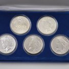 (5) Peace Dollars 1922-1926 - Uncirculated, Extremely Fine, in U.S. Mint Packaging, The Morgan Mint