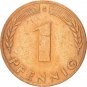 1 Deutsche Pfennig 1950 J - Hamburg Mint - Excellent Condition Circulated