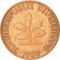 1 Deutsche Pfennig 1950 J - Hamburg Mint - Excellent Condition Circulated