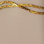 90% OFF - Antique Gold Necklace - Flat Chain - 18 Inch with Circular Clasp