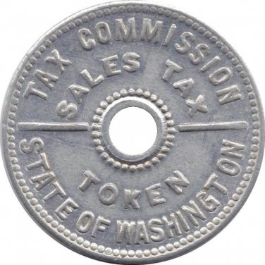 VERY RARE Vintage State of Washington "Sales Tax Token"