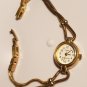 50% OFF - Vintage Woman's Watch - Timex Essentials Quartz Gold Watch - Circular Face