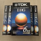 50% OFF - VERY RARE Vintage TDK Ultimate Performance E-HG 6 Hour VHS Video Cassette - T-120