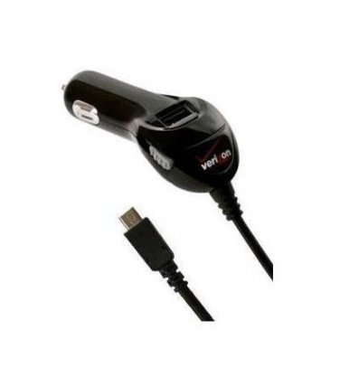 60% OFF - Verizon Universal Micro USB Car Charger with Extra USB Port - MICRDUALVPC