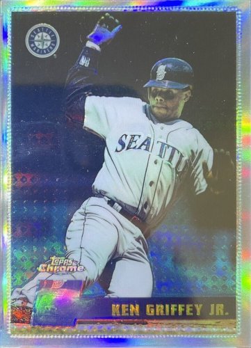 50% OFF - Ken Griffey Jr.  Baseball Card - 1996 Topps Chrome #70 REFRACTOR - Excellent Condition