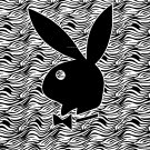 70% OFF - Playboy Bunny Logo Black and White Zebra Throw Blanket 50x60 inches - CA 00216, RN 60423