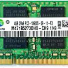 70% OFF - HP Samsung 4GB DDR3-1333 SO-DIMM PC3-10600S Dual Rank - M471B5273DH0-CH9, 621569-001